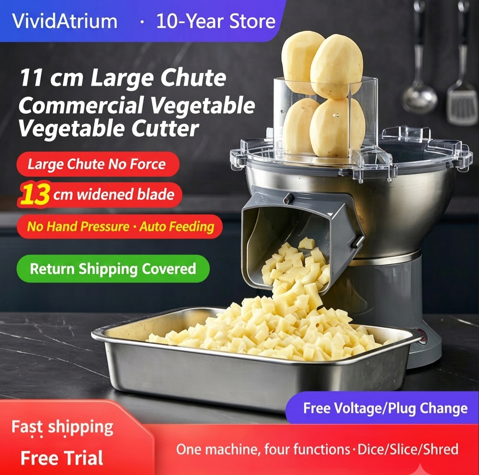 VividAtrium Fully Automatic Vegetable Cutter